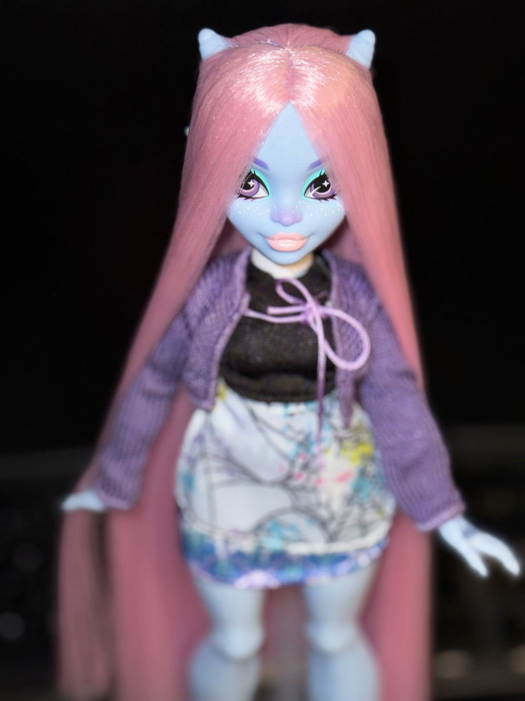 Rerooted Custom Abbey Bominable Fearbook Saran Reroot