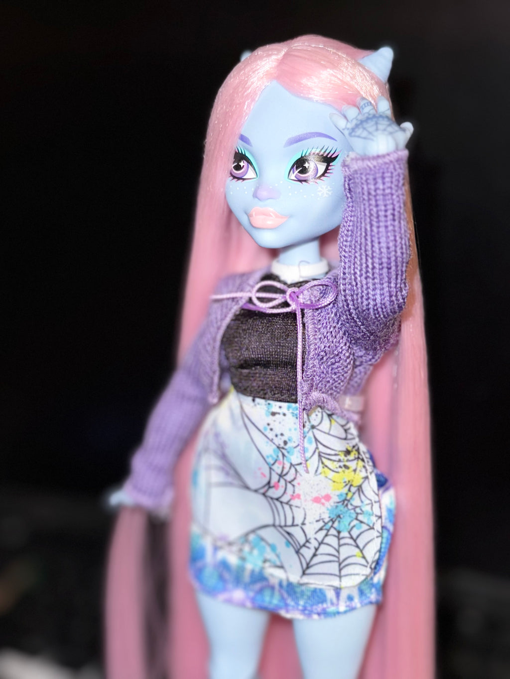 Rerooted Custom Abbey Bominable Fearbook Saran Reroot