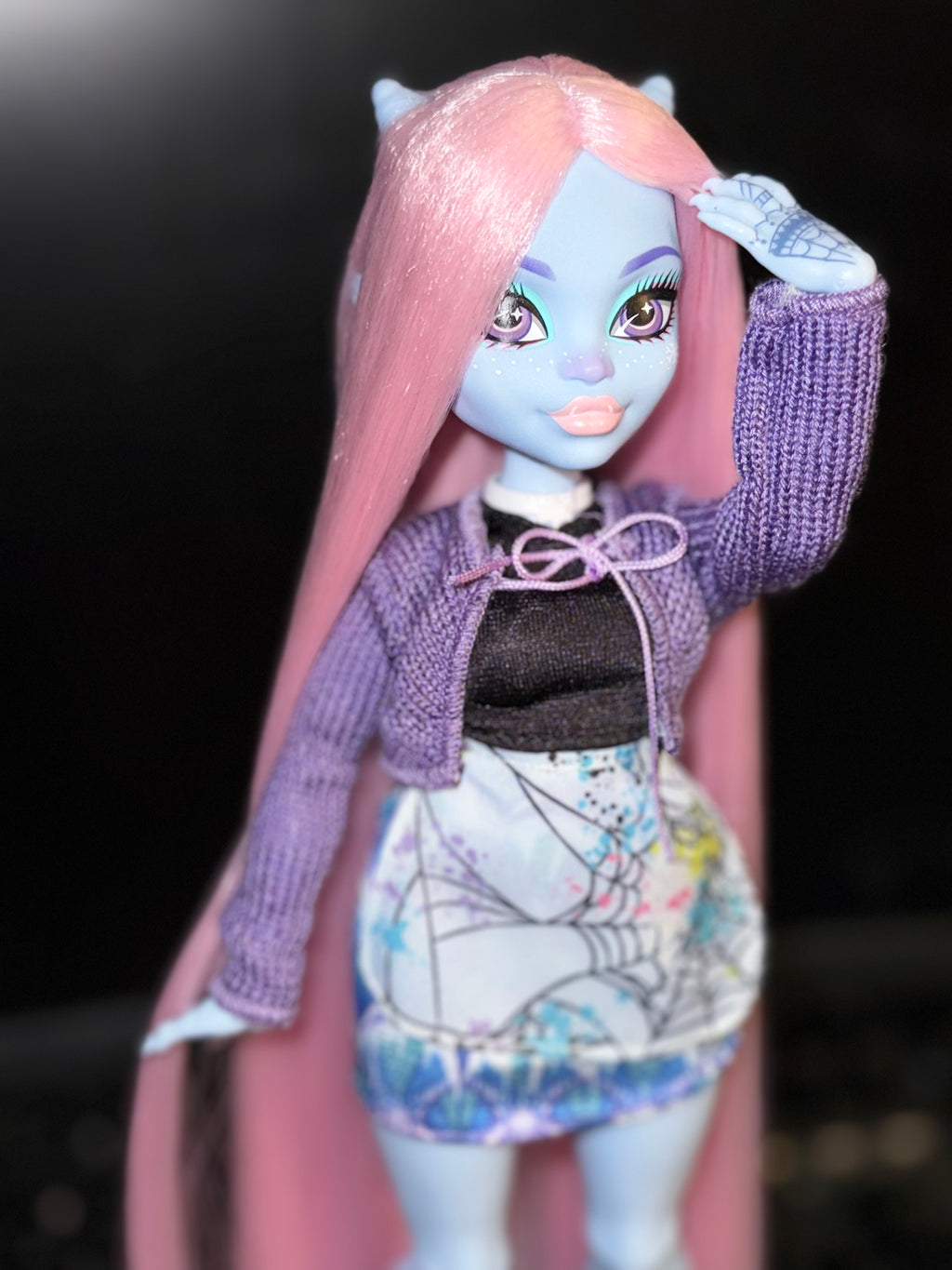 Rerooted Custom Abbey Bominable Fearbook Saran Reroot