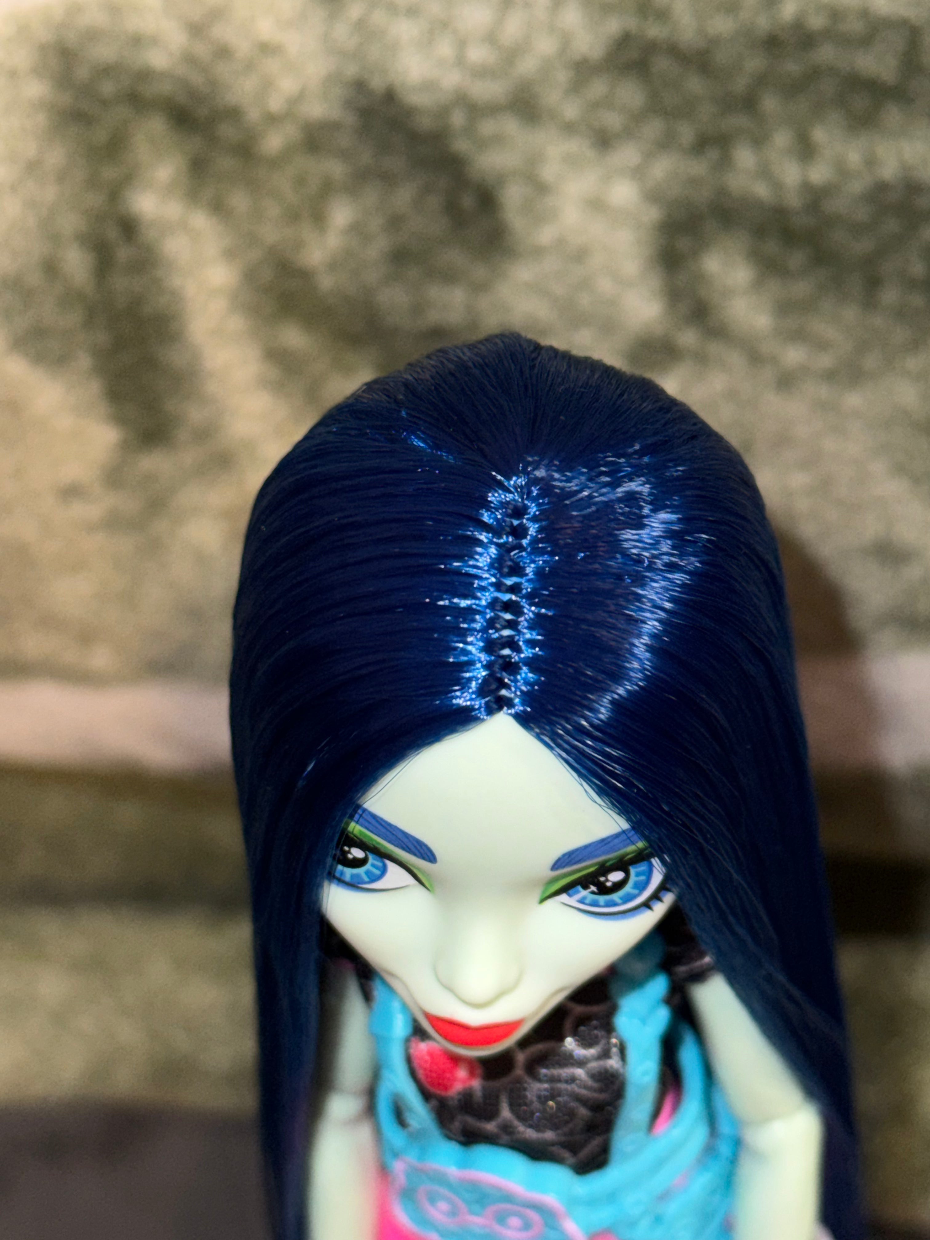 Rerooted monster high Ghoulia neon frights doll